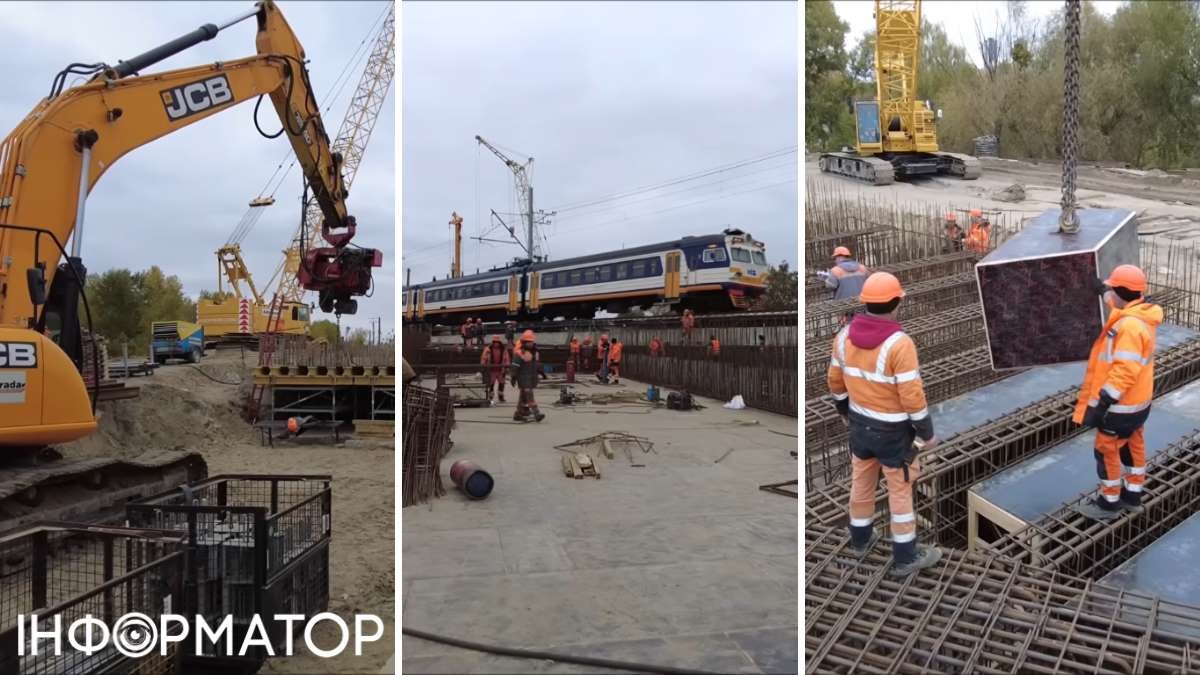 Мостять опалубку та бетонують підпірні стінки: що відбувається на спорудженні з’їздів з Подільського мосту