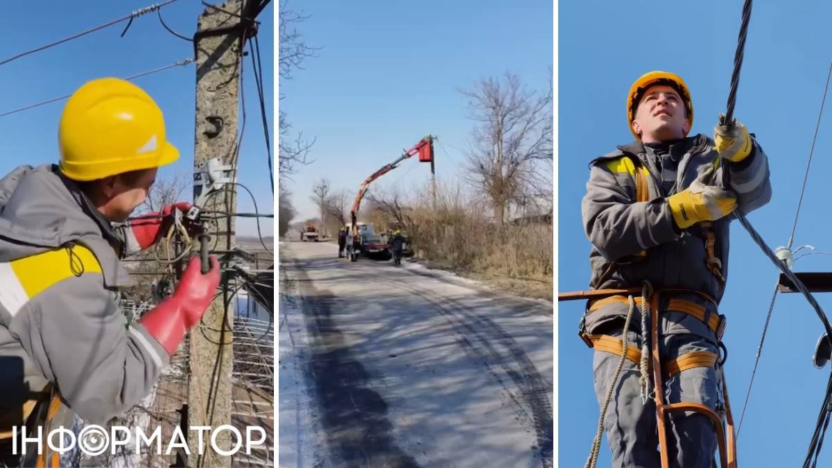 Повісили новий ізольований дріт: у ДТЕК показали, як модернізували лінію постачання на Київщині