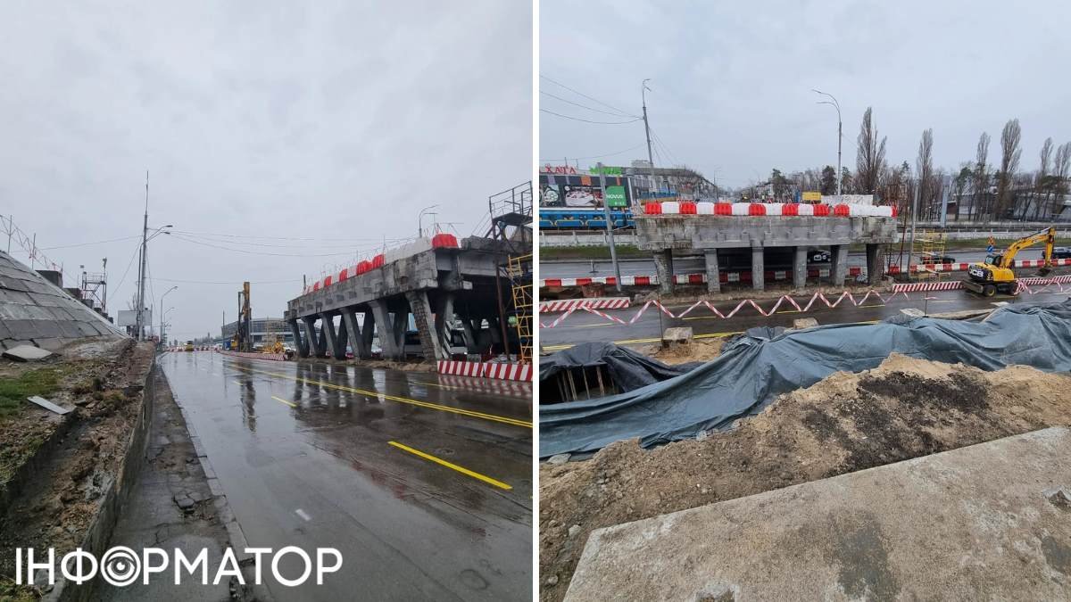 На шляхопроводі біля метро Дарниця у Києві вже демонтували перший прогон