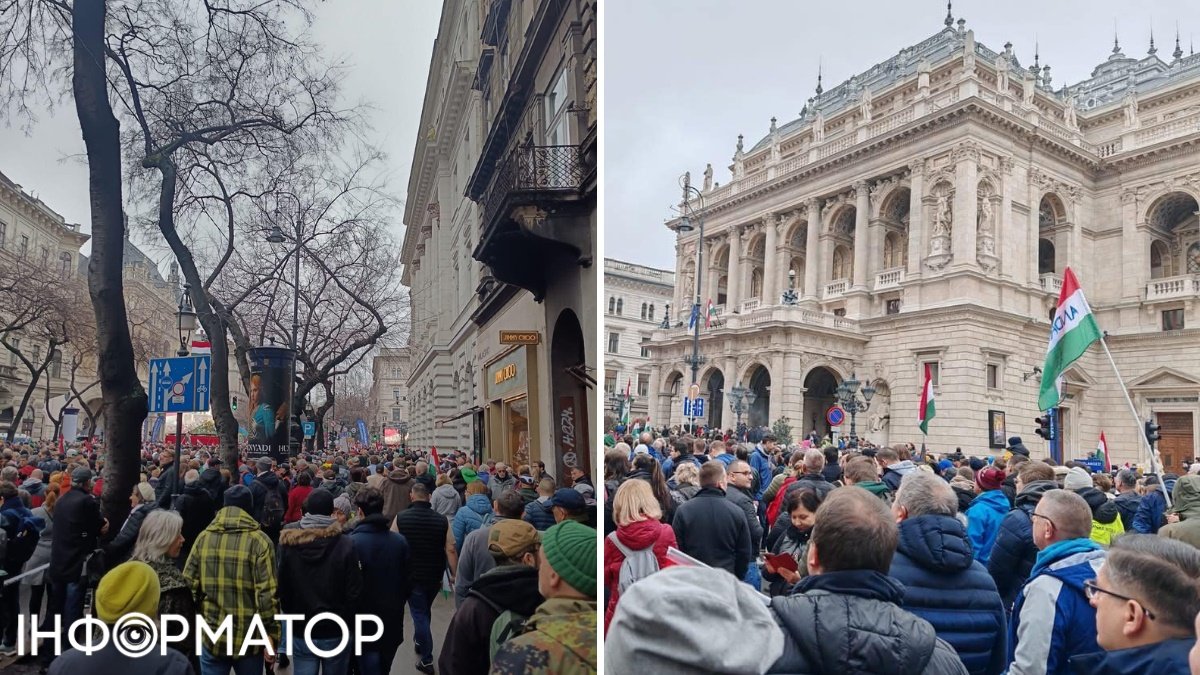 Угорська опозиція вийшла на масовий протест: громадян опитають про 12 вимог Орбана