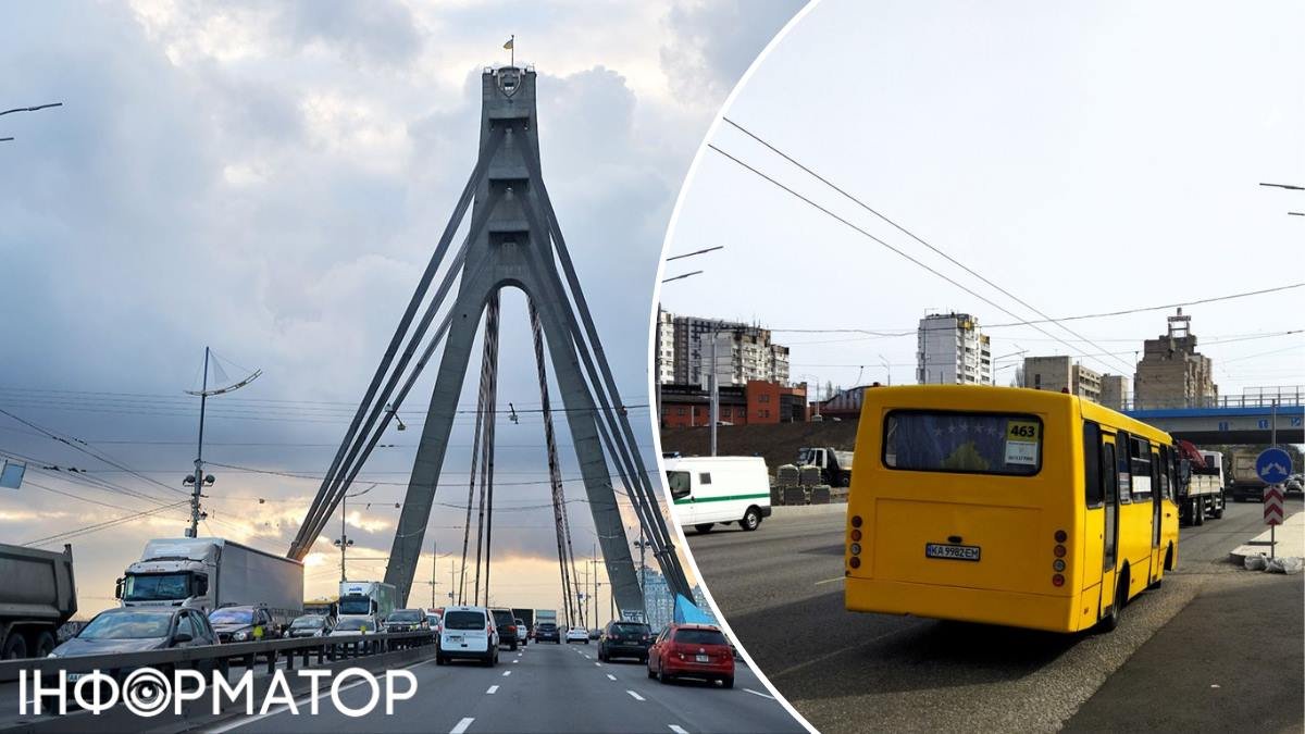 Жовтий Богдан залишився без колеса на мосту, спричинивши затори на половині Лівобережжя Києва.
