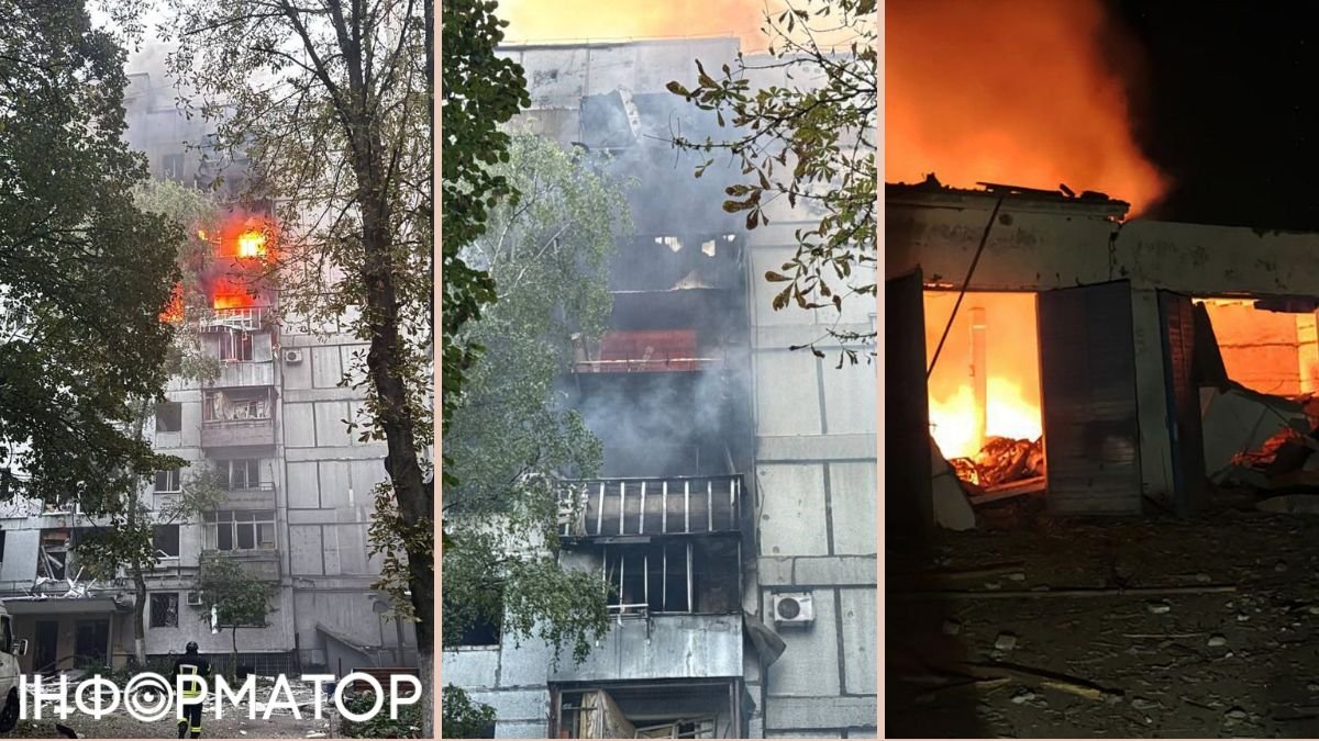 У Дніпрі ракетний удар потрапив у житловий будинок, а на Миколаївщині – вирують пожежі: кадри з місць подій.