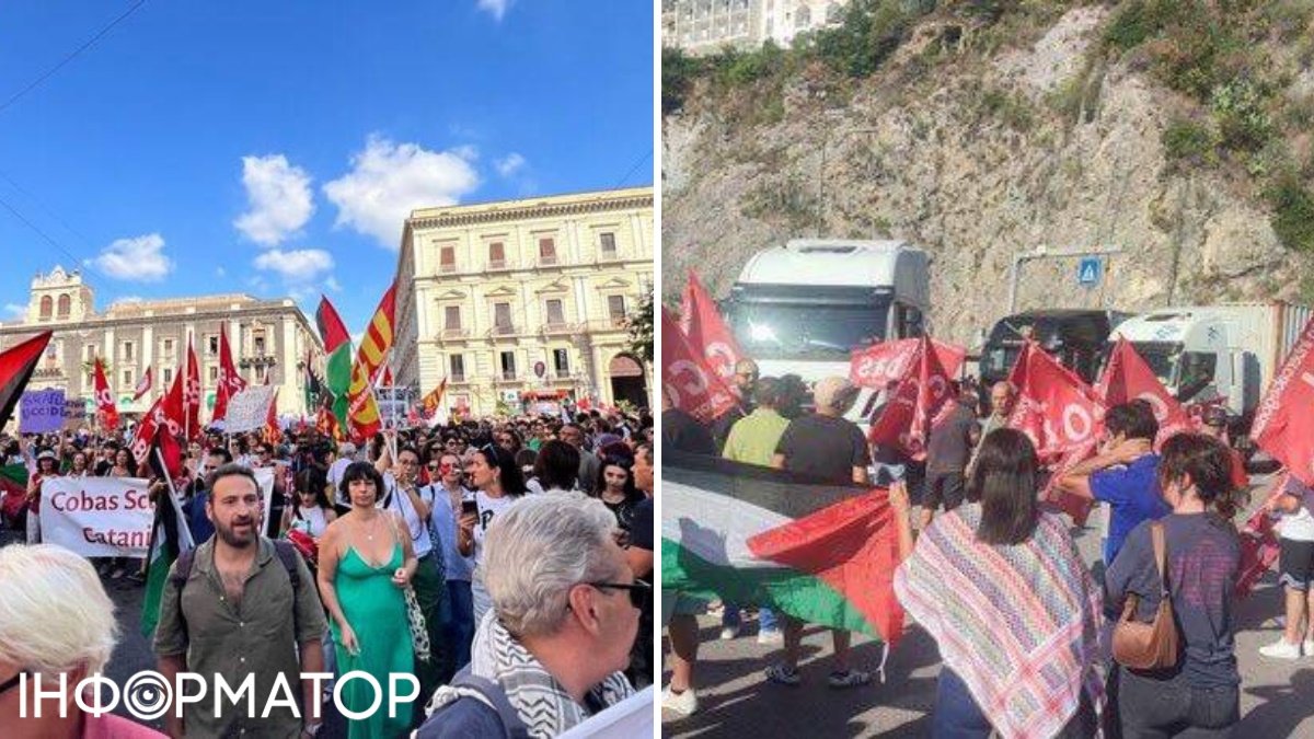 В Італії спалахнула величезна криза: страйки проти Ізраїлю паралізували університети та транспортні мережі.
