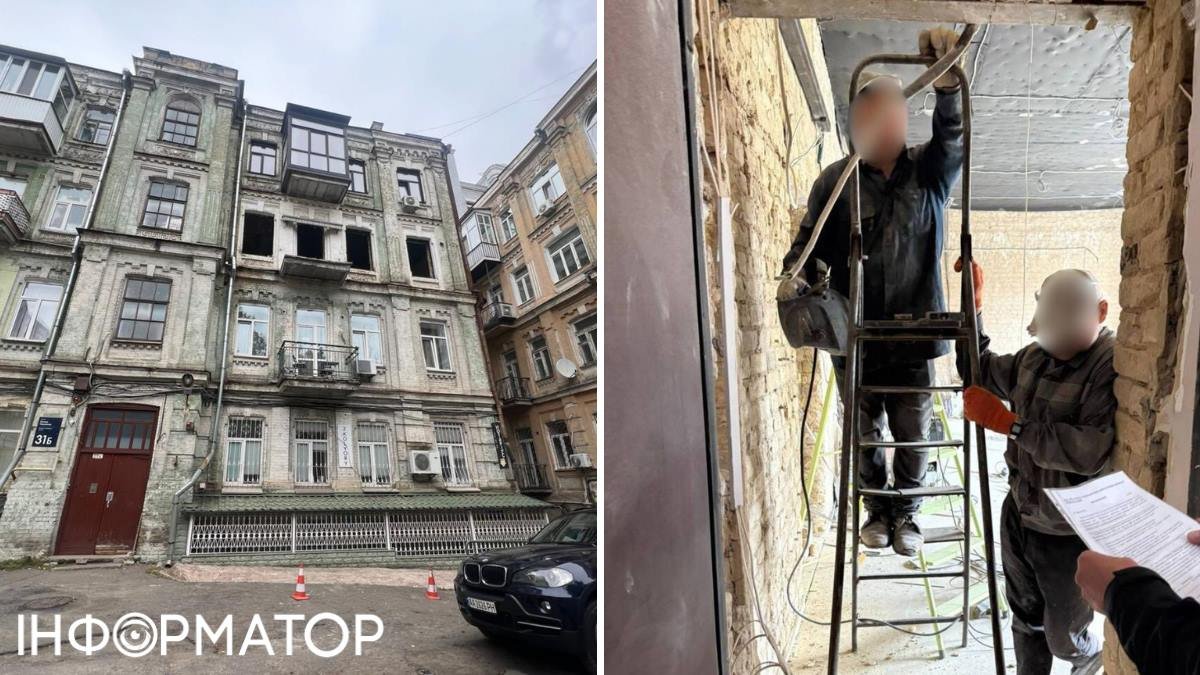 Пам’яткоохоронці КМДА рішуче втрутилися, зупинивши роботи в квартирі на тлі руйнування Будинку Мощинського.