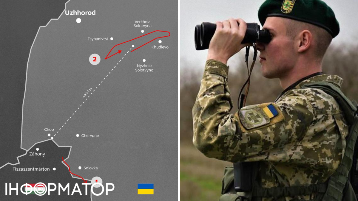 МЗС оприлюднило карту угорських дронових атак на Закарпаття
