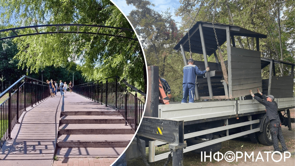 Жителі Відрадного в Києві протестують проти демонтажу альтанок, які визнали незаконними