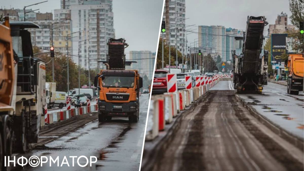 Виявлено, що масштабний ремонт Харківського шосе в Києві є незаконним будівництвом – документ.
