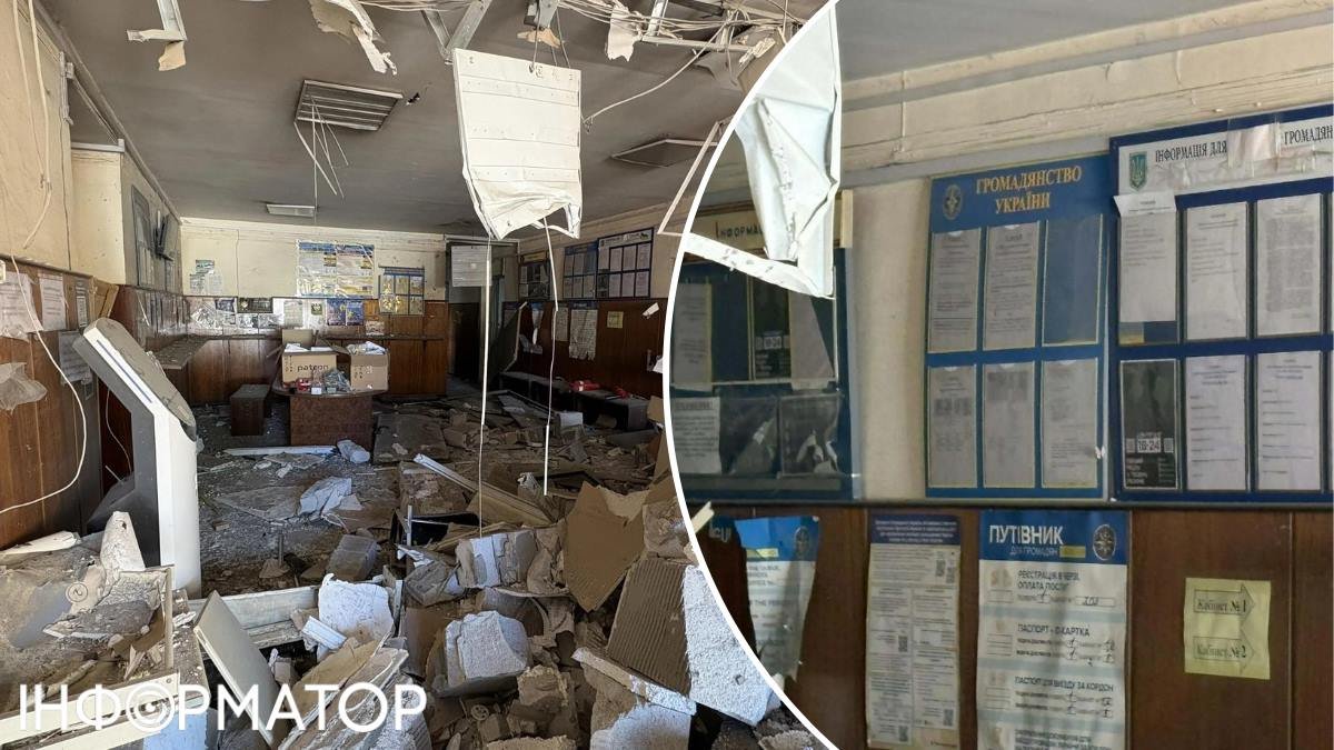 Біля станції метро «Харківська» в Києві серйозно пошкоджено паспортний центр — евакуюють обладнання