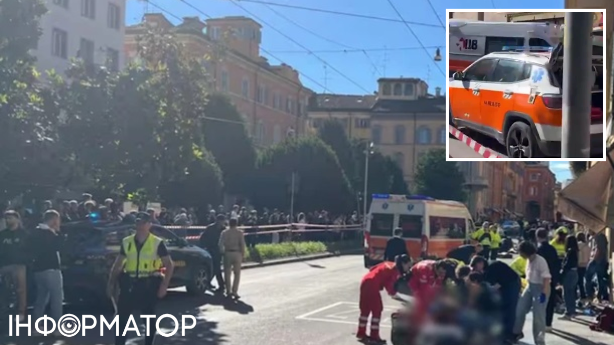 У Модені авто в’їхало в натовп, після чого водій напав на перехожих із ножем — 12 постраждалих