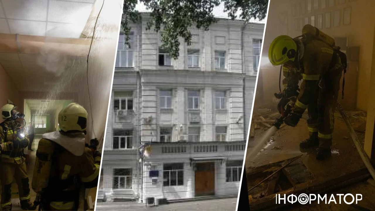 Ліцей “Консул” на Печерську охопив вогонь — рятувальники гасили його понад 90 хвилин