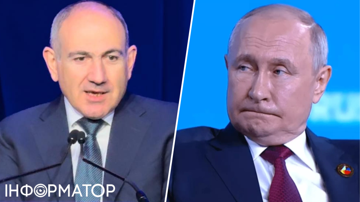 Пашинян назвав передчасною вимогу Путіна провести референдум про вступ Вірменії до ЄС