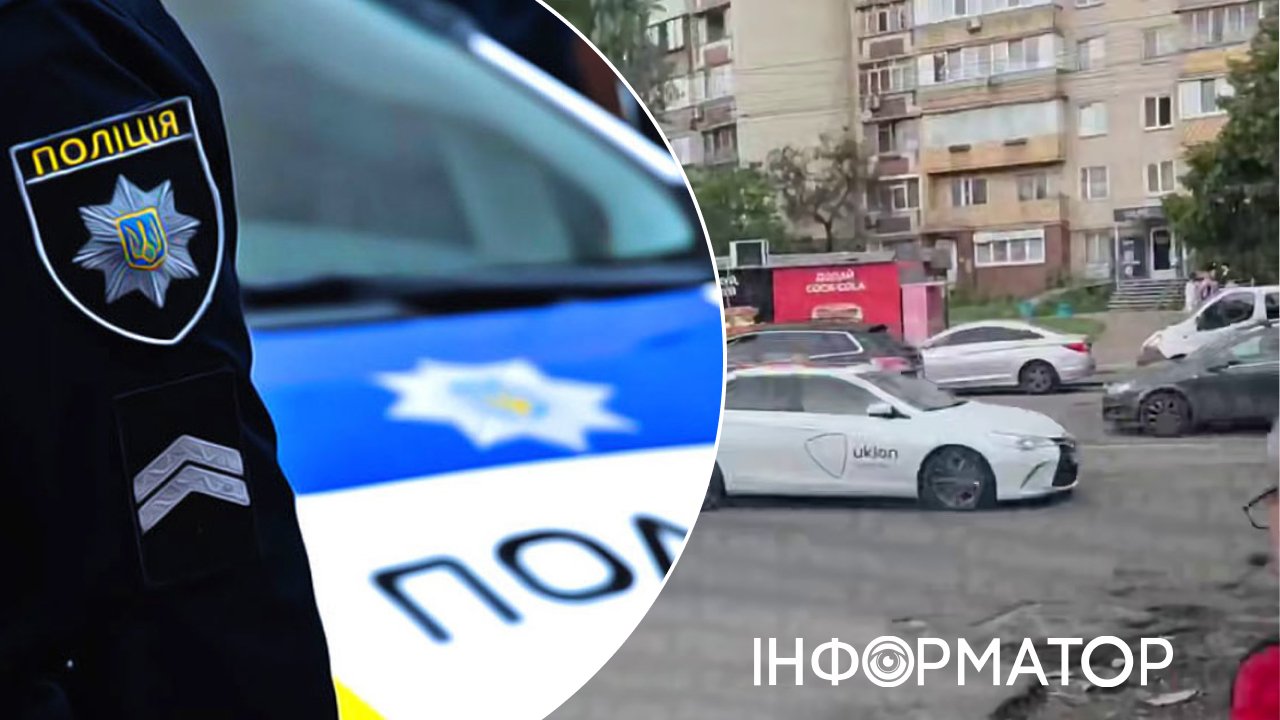 На київському Виноградарі зафіксували погоню за таксистом