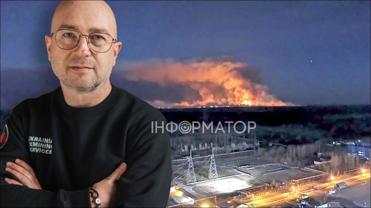 Фахівець із розмінування: пожежа біля ЧАЕС спричиняє постійні детонації мін