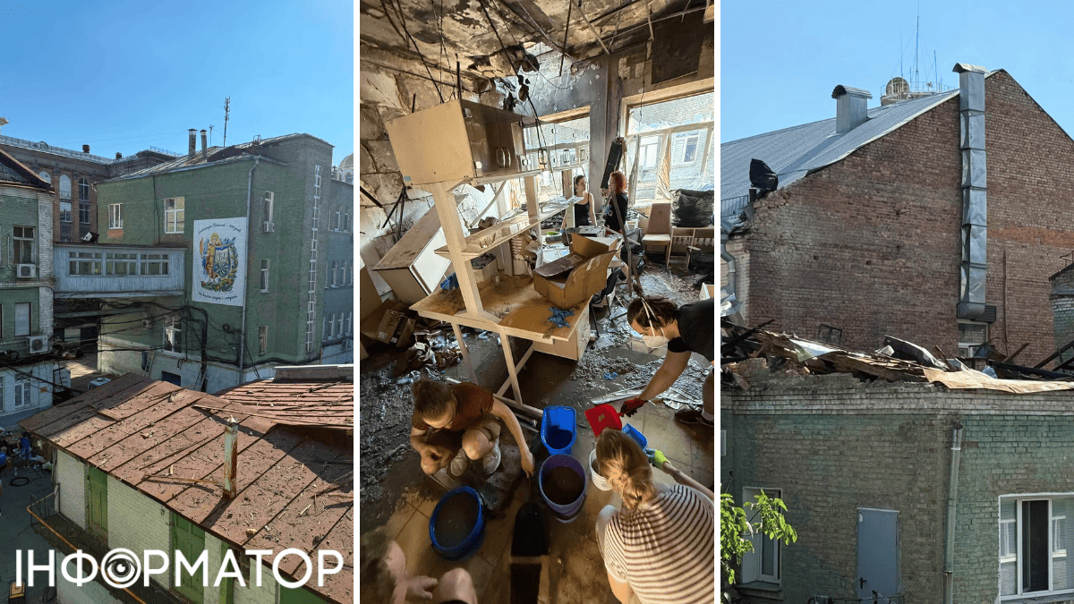 У Києві російський обстріл поцілив в Інститут біохімії НАН України