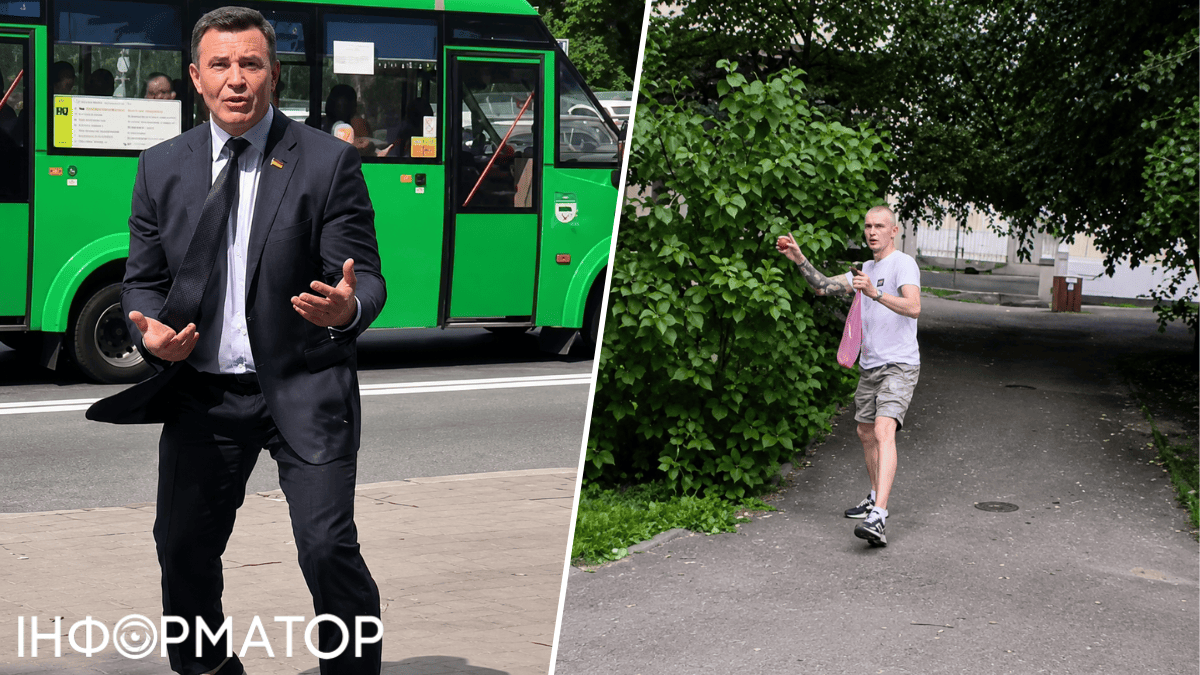 Після засідання ВАКС ветеран Лахно обсипав Тищенка помідорами — нардеп кинувся у погоню