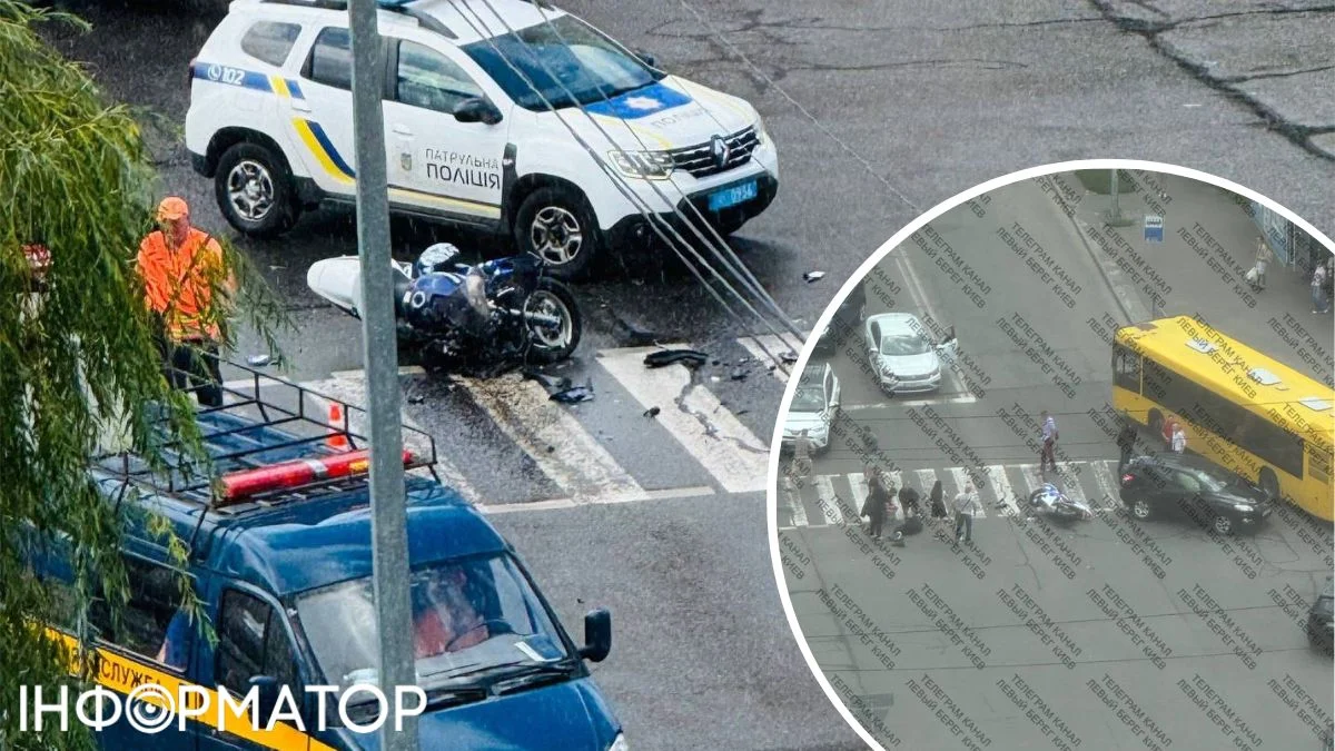 На Позняках жінка-водій збила мотоцикліста — ще одне типове ДТП