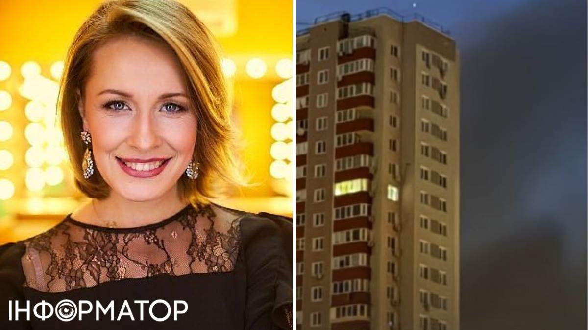 У Києві обстріл пошкодив квартиру Олени Кравець із «Кварталу 95» — вибиті вікна