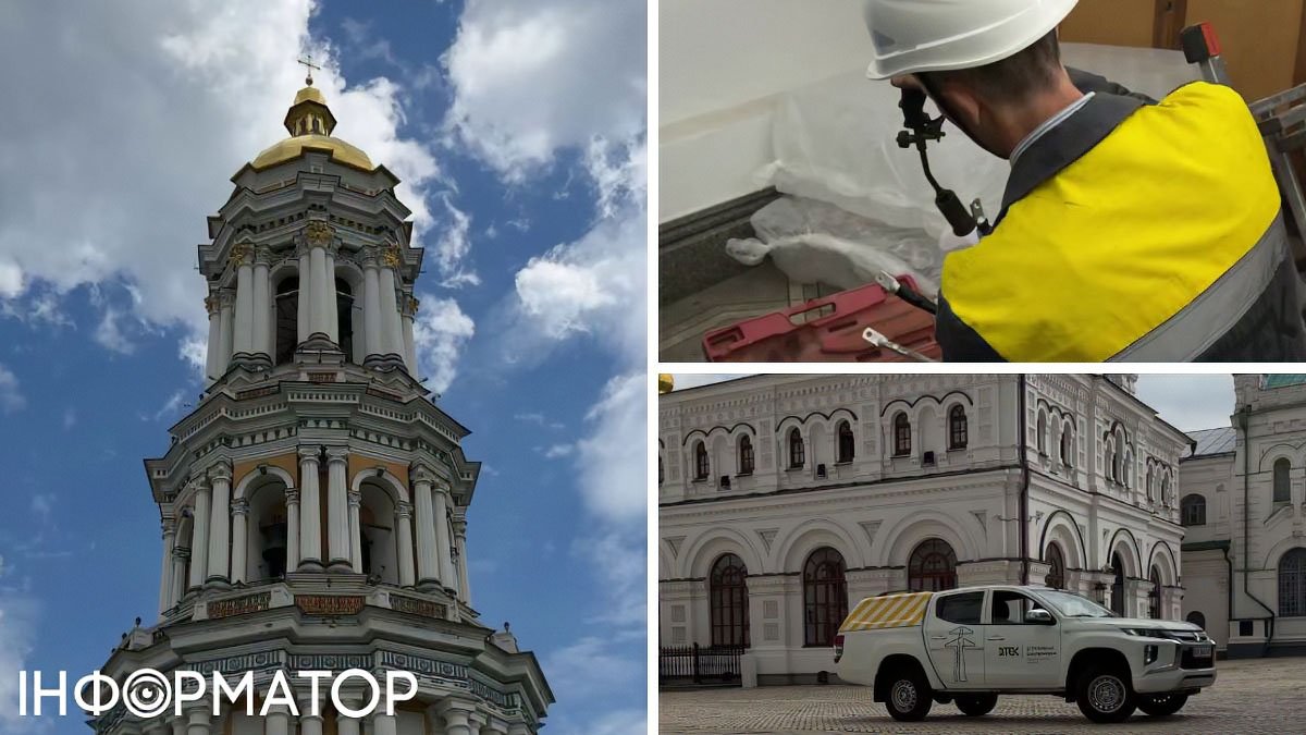 Електропостачання в Успенському соборі Лаври відновили після майже місячного простою через удар БПЛА