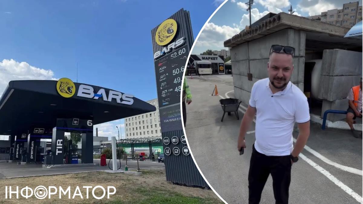 На київській АЗС встановили бетонні бар’єри — від шрапнелі вони навряд чи врятують