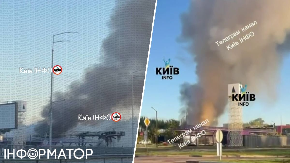 Реактивні Шахеди підпалили автозаправку та влучили в склад у Києві