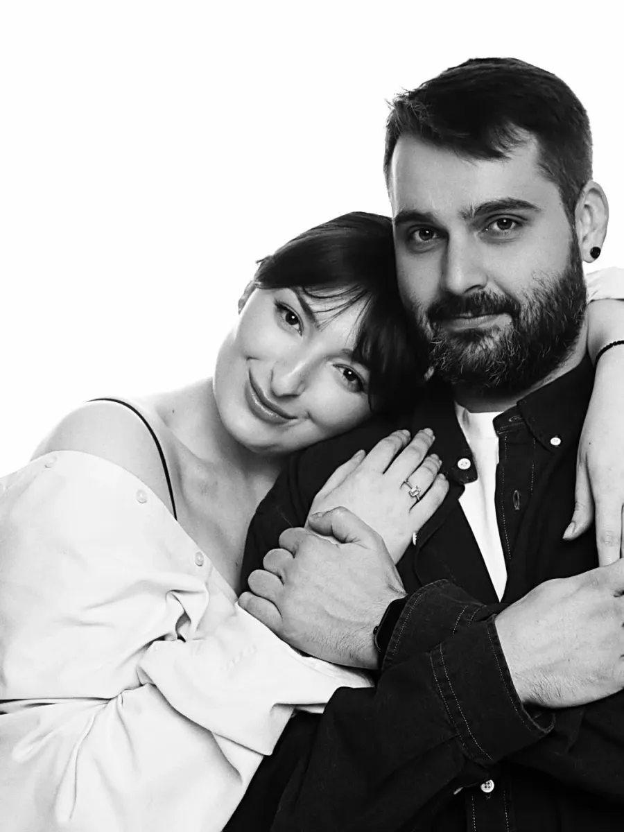 Анастасія Оруджова з чоловіком